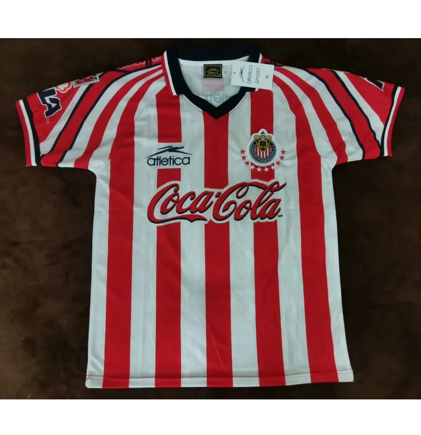 1998-99 Chivas Guadalajara Retro Home Kit Soccer Jersey